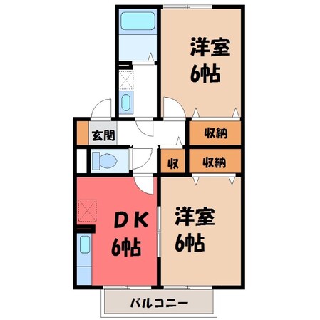 小山駅 徒歩32分 1階の物件間取画像